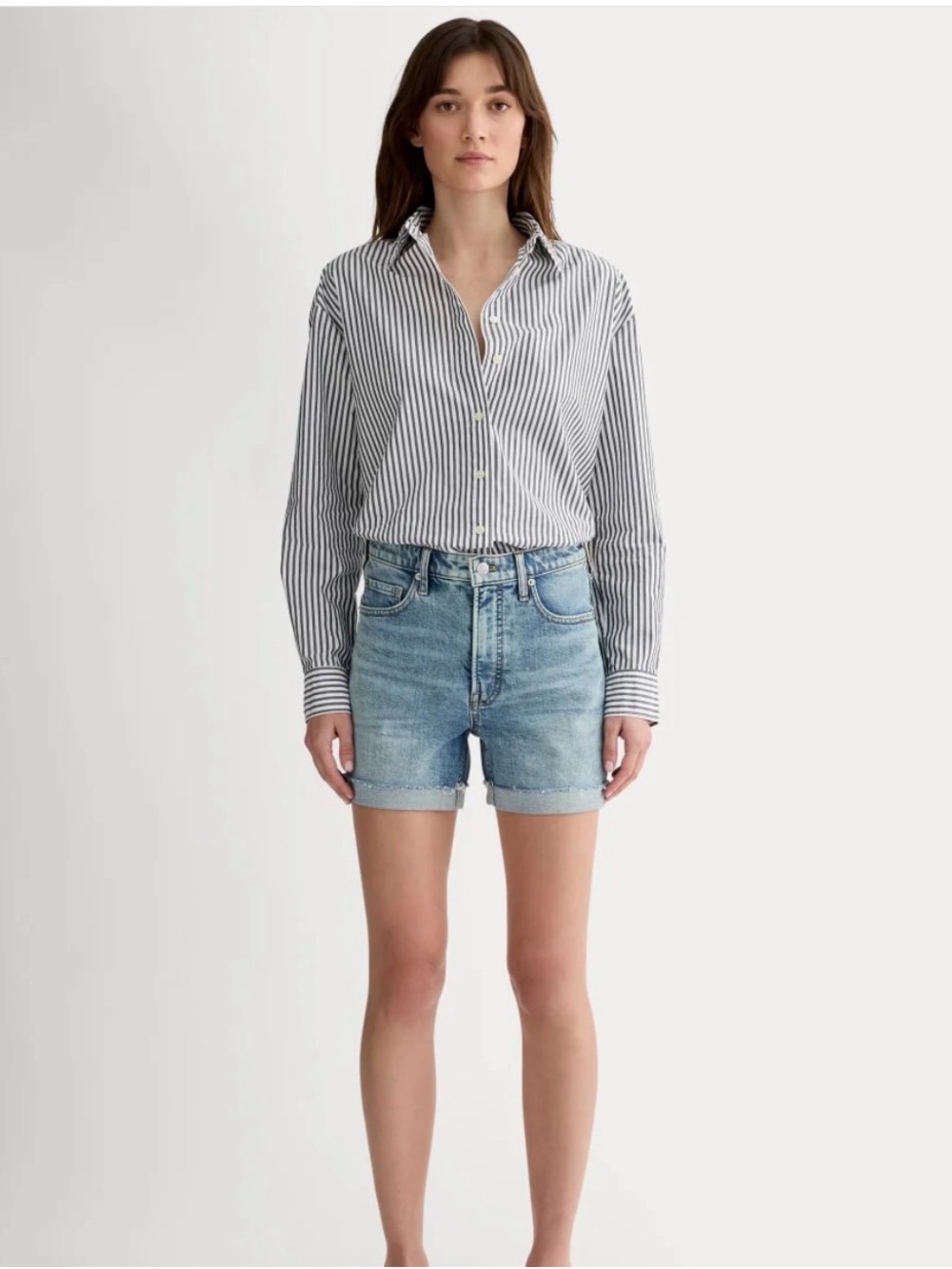 Everlane Light Blue Denim The Cheeky Short